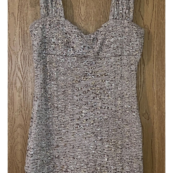 Beautiful Glittering Beige/Gold Dress 20% Discount - Picture 1 of 7
